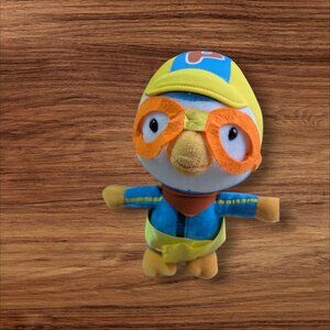 Pororo The Little Penguin Plush Toy With Yellow belt band 8"
